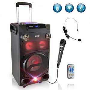 Pyle Outdoor Portable Wireless Bluetooth Karaoke PA Loud speaker