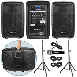 Portable PA Speaker & Mixer Set – Knox 8″ 8-Channel DJ PA System with Dual Speakers & Mixer - Image 2