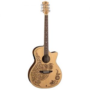 Luna Henna Oasis Select Spruce Acoustic/Electric Guitar - Image 2