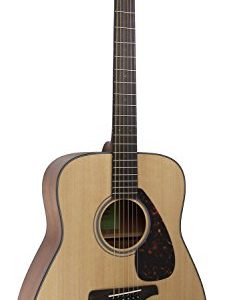 Yamaha Solid Top Folk Acoustic Guitar - Natural Bundle - Image 3