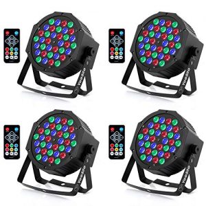 Stage Lights, YeeSite 36W LED Par Can RGB Mixed Effect Sound