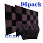 96 Pack Acoustic Panels Soundproof Studio Foam for Walls Sound