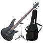 Ibanez 4 String Electric Bass Guitar Weathered Black