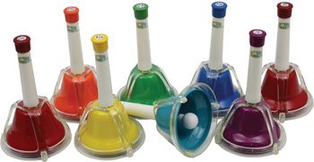 Percussion Workshop Set of 8 Colour Combi Hand Bells