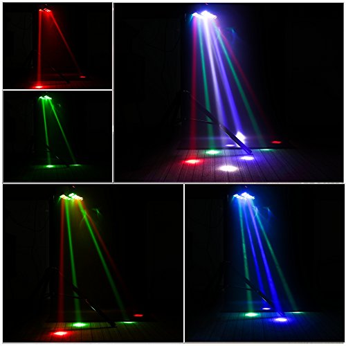 U`King Moving Head Stage Light DJ Spider Light LED 8x10W