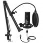 FIFINE Studio Condenser USB Microphone Computer PC Microphone Kit