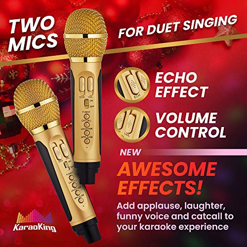 KaraoKing New 2020 Karaoke Machine - for Adults and Kids