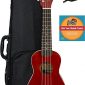 Fender Venice Soprano Ukulele - Cherry Bundle with Hard Case