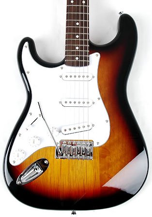 Left Handed 3/4 Size Beginner Electric Guitar Package Sunburst