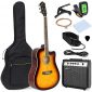 Best Choice Products 41in Full Size Acoustic Electric Cutaway Guitar Set