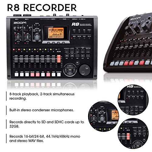 8-Track Digital Recorder Bundle: Versatile Audio Powerhouse with Samson Mic and Essential Accessories! ??
