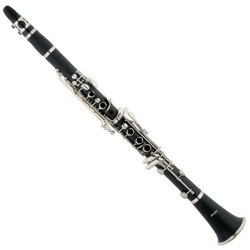Mendini Black Ebonite B Flat Clarinet with Case, Stand, Pocketbook
