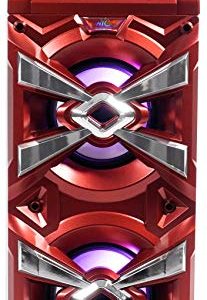 NYC Acoustics Bluetooth Karaoke Machine System w/LED's+Microphone - Image 3