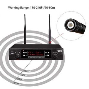 innopow 80-Channel Dual UHF Wireless Microphone System - Image 3