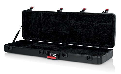 Secure Travels for Your Bass: Gator Cases Molded Flight Case with TSA Locking Latch - Ideal Protection for Fender P and J Bass Style Guitars