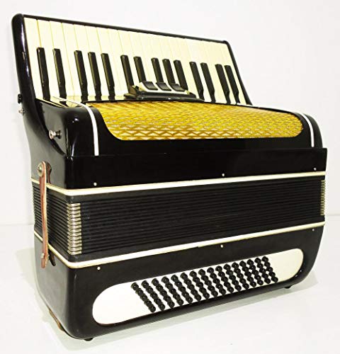 Piano Accordion Volna, made in Russia, 80 Bass, Folk Keyboard Accordian