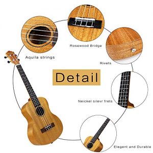 26in Tenor Ukulele Start Kit for Adults, Strong Wind Mahogany Body - Image 2
