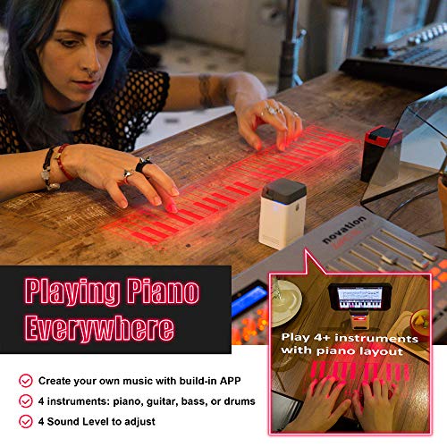 Serafim Keybo: The Ultimate Compact Laser Keyboard & Piano for iPhone, Android, Mac, and PC – Bluetooth & USB Connectivity