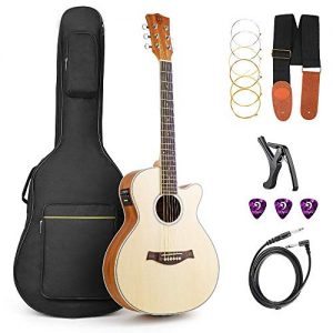 Acoustic Guitar, Cutaway Acoustic Guitar Electric 36 Inch