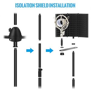 TONOR Microphone Isolation Shield and Stand Kit - Image 3