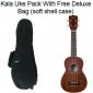 Kala Mahogany Soprano Ukulele with FREE Deluxe Stronghold brand soprano