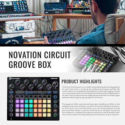 Novation Circuit Groove Box 2-Part Synth, Drum Machine