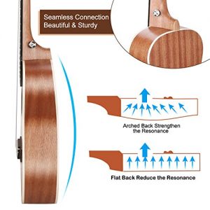 Concert Ukulele Ranch 23 inch Professional Wooden ukelele Instrument Kit - Image 3