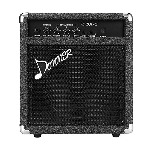 Compact 25W Donner DBA-2 Bass Guitar Amplifier for Practice and Street Performances 🎸