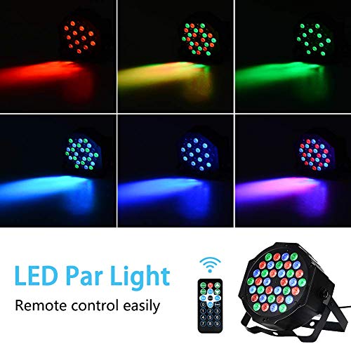 Litake Stage Lights, 36 LED DJ Par Lights with Remote