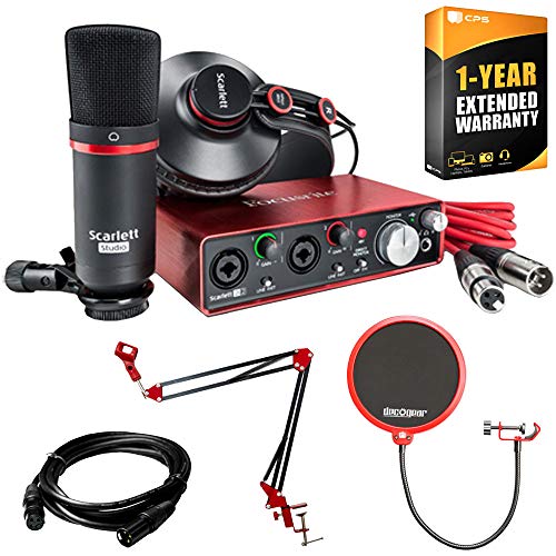 Focusrite Scarlett 2i2 Studio USB Audio Interface & Recording Bundle