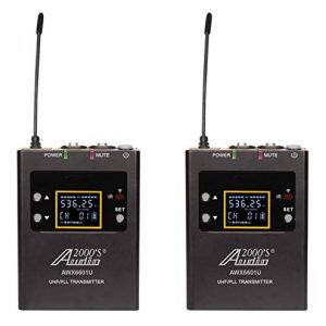 Audio2000'S AWM6601U Dual-Channel Wireless System – Headset, Lavalier, & Guitar Mic for DSLR, YouTube, Podcast & More - Image 3