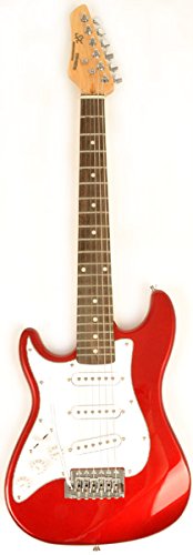 Left Handed Electric Guitar 1/2 Size (34 Inch) Red w/Pocket Amp
