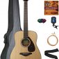 Yamaha Solid Top Folk Acoustic Guitar - Natural Bundle