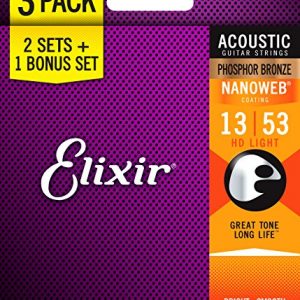 Elixir Strings Acoustic Phosphor Bronze Guitar Strings