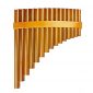 15 Pipes Brown Pan Flute G Key Chinese Traditional Musical Instrument