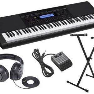 Casio 4 pc Ultra-Premium Keyboard Package With Headphones