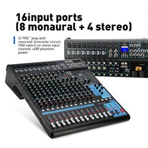 G-MARK MG16MP3 16-Channel Professional Audio Mixer – High-Quality Sound, Bluetooth & USB Interface - Image 4