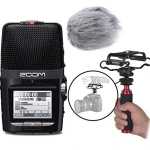 Zoom H2n Handy Portable Digital Audio Recorder Kit with Deadcat Windscreen