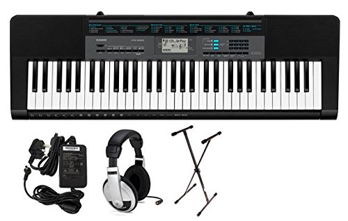 Casio 61-Key Premium Keyboard Pack with Stand, Headphones & Power Supply
