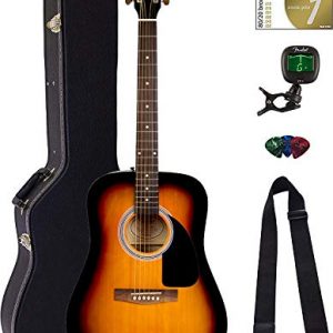Fender Dreadnought Acoustic Guitar - Sunburst Bundle