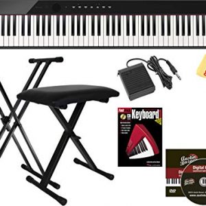 Casio Privia Digital Piano - Black Bundle with Adjustable Stand