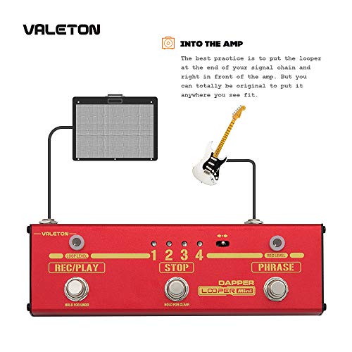 Valeton Dapper Looper Mini USB Storage Loop Station Looping Recording Guitar
