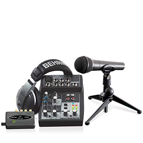 Behringer PODCASTUDIO USB Bundle: Complete Recording Studio for Professional Podcasting and Music Production