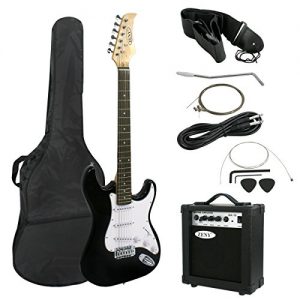 ZENY 39" Full Size Electric Guitar with Amp, Case and Accessories Pack