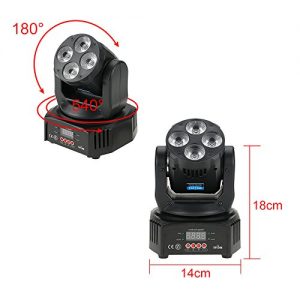 Tomshine 60W Moving Head Lights 6 IN1 16/18 Channels Stage Lighting - Image 4