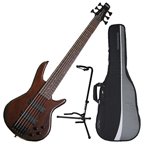 Ibanez 6-String Electric Bass Walnut Flat Finish