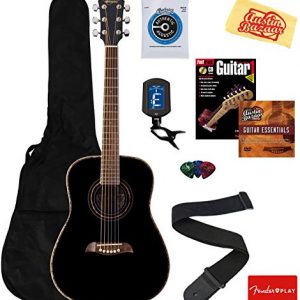 Oscar Schmidt 3/4-Size Kids Learn-to-Play Acoustic Guitar Bundle