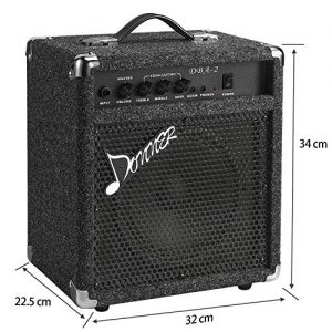 Compact 25W Donner DBA-2 Bass Guitar Amplifier for Practice and Street Performances 🎸 - Image 3