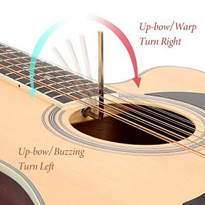 Vangoa 12 String Acoustic Guitar Cutaway, Spruce Top & Mahogany Sides - Image 3