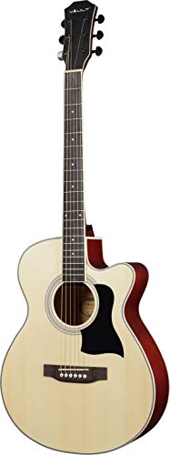 Vault 40-Inch Cutaway Acoustic Guitar - Natural Bundle with Gig Bag